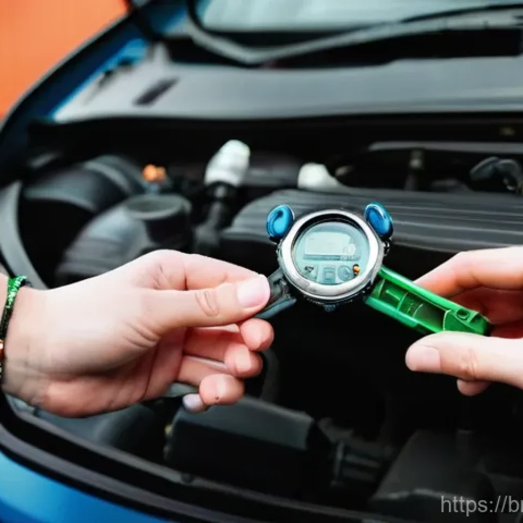 쌍용 티볼리 유지비 절약 방법 - **Prompt:** A close-up, well-lit shot of a pair of capable hands (gender-neutral, perhaps with a wat...