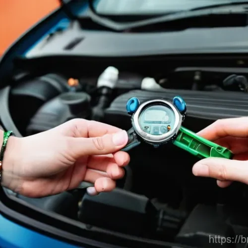 쌍용 티볼리 유지비 절약 방법 - **Prompt:** A close-up, well-lit shot of a pair of capable hands (gender-neutral, perhaps with a wat...