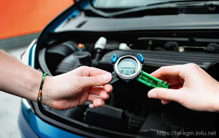 쌍용 티볼리 유지비 절약 방법 - **Prompt:** A close-up, well-lit shot of a pair of capable hands (gender-neutral, perhaps with a wat...